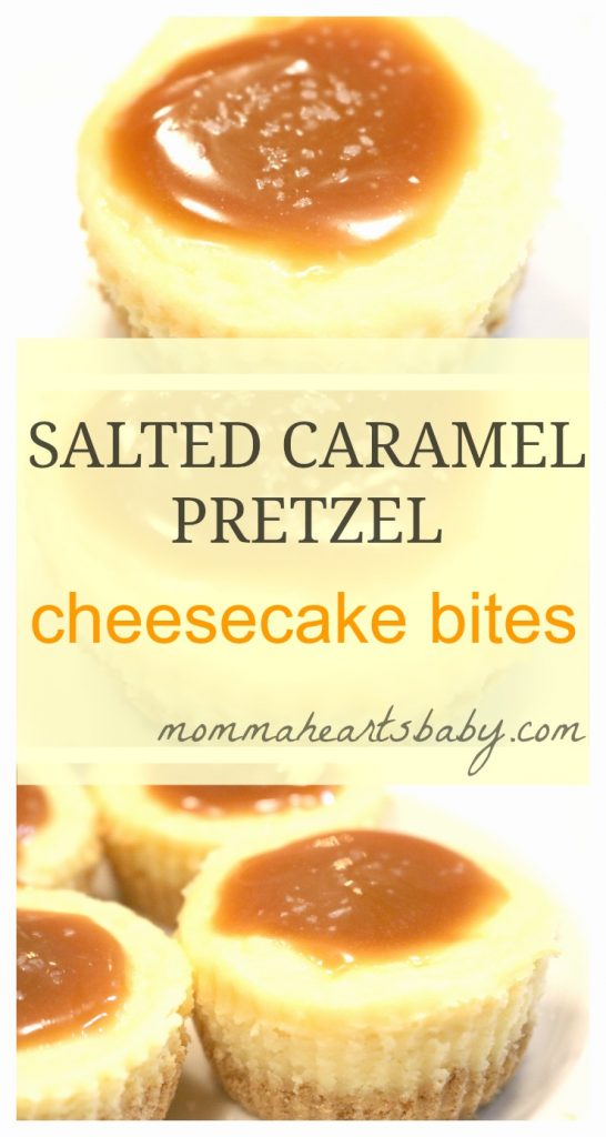 Salted Caramel Pretzel Cheesecake Bites Recipe