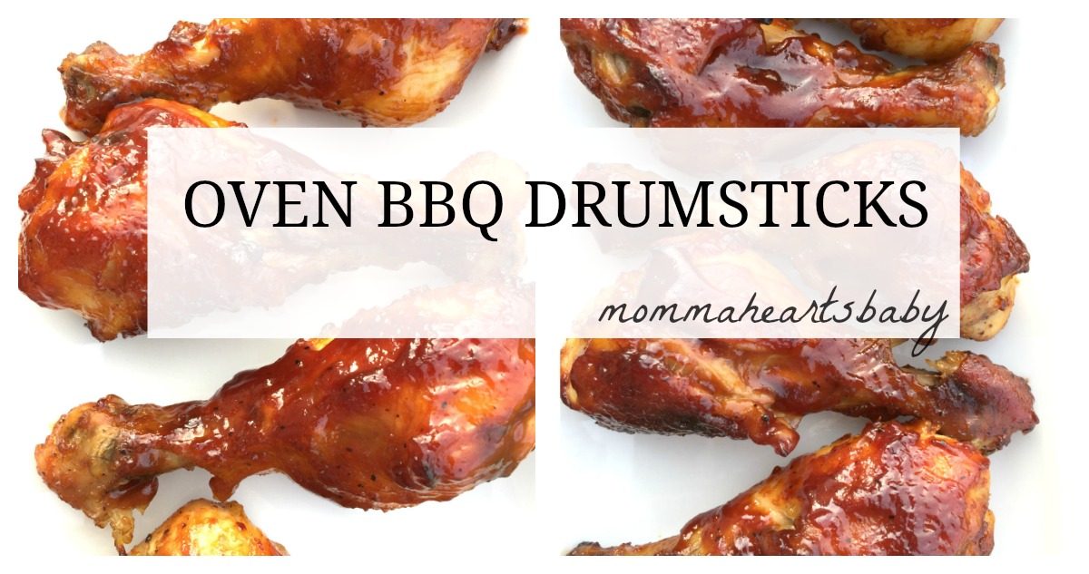 oven bbq drumsticks Momma Hearts Baby