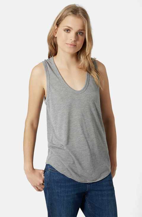 grey tank top from top shop